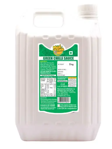 Meal Time - Green Chilli Sauce, 5 Kg (Can)
