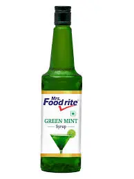 Mrs. Foodrite - Green Mint Syrup, 1 Ltr 