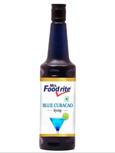 Mrs. Foodrite - Blue Curacao Syrup, 1 Ltr 