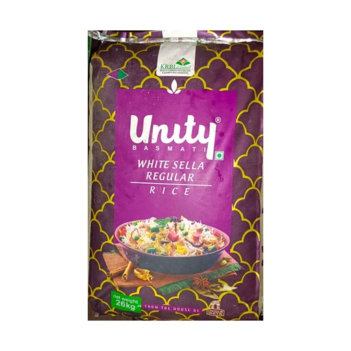 India Gate- Unity White Sella Rice, 26 kg